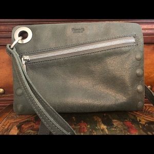 Hammitt Leather Zip Front Convertible Wristlet
